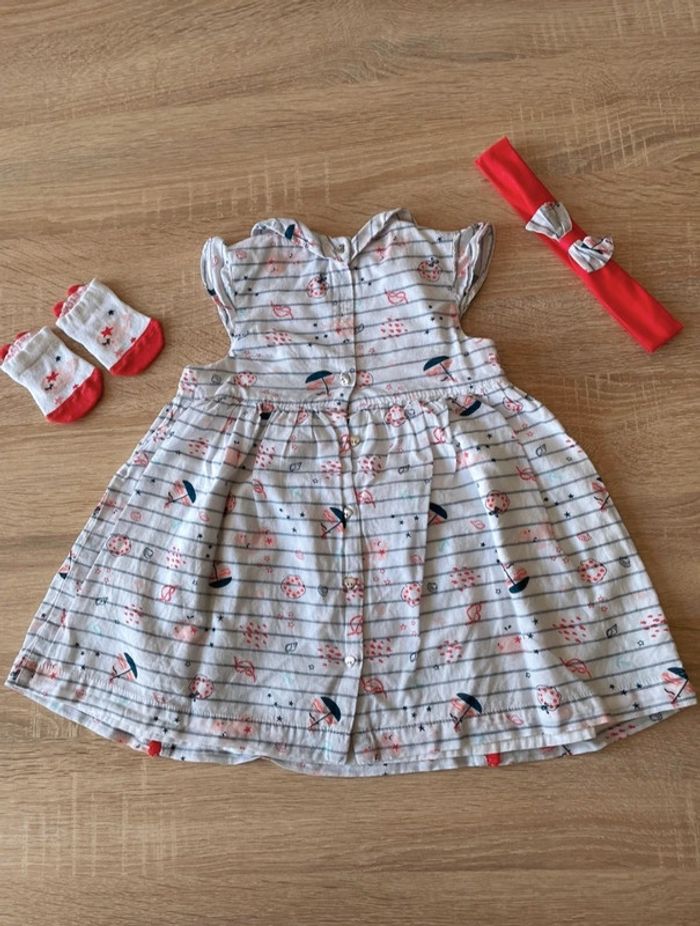 Ensemble complet robe + bandeau 18 mois - photo numéro 3