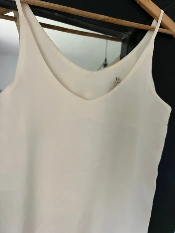 Débardeur à bretelles beige femme - photo numéro 2