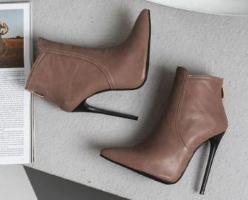 Bottine Marron -  T40 - Talons 12 cm - Neuve