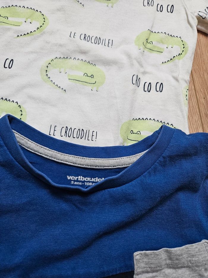 Lot de 4 t-shirts Vertbaudet Kiabi 5 ans - photo numéro 5