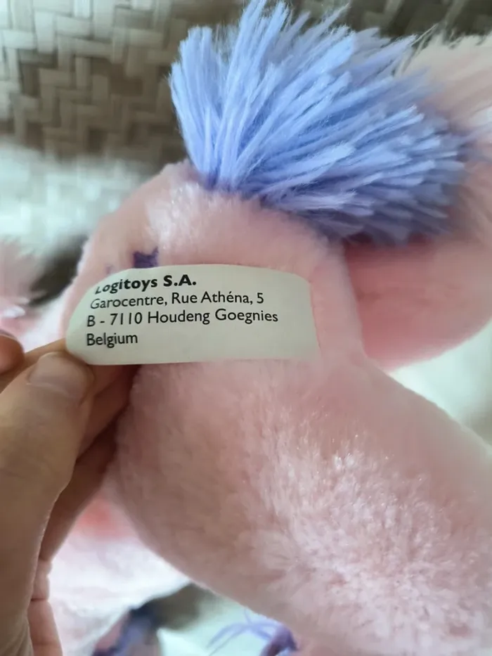 Peluche licorne rose longue 35cm Frimouzz - photo numéro 4
