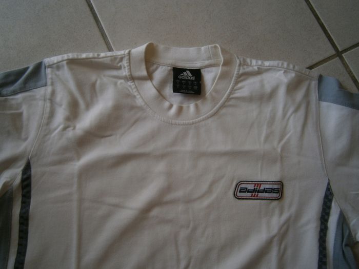 Tee-shirt MC blanc ADIDAS Taille M - photo numéro 2