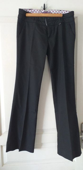 Pantalon  noir à rayures