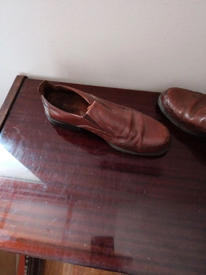 Mocassins vintage en cuir taille 43 - photo numéro 4