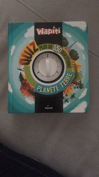 Livre enfant Wapiti Quiz - Planète Terre