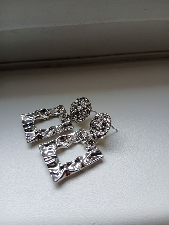 Boucles d'oreilles géométriques - photo numéro 2