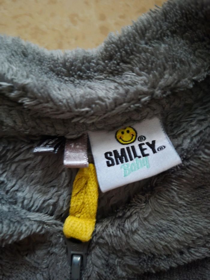 Combinaison pyjama polaire Smiley Baby 12 mois - photo numéro 4