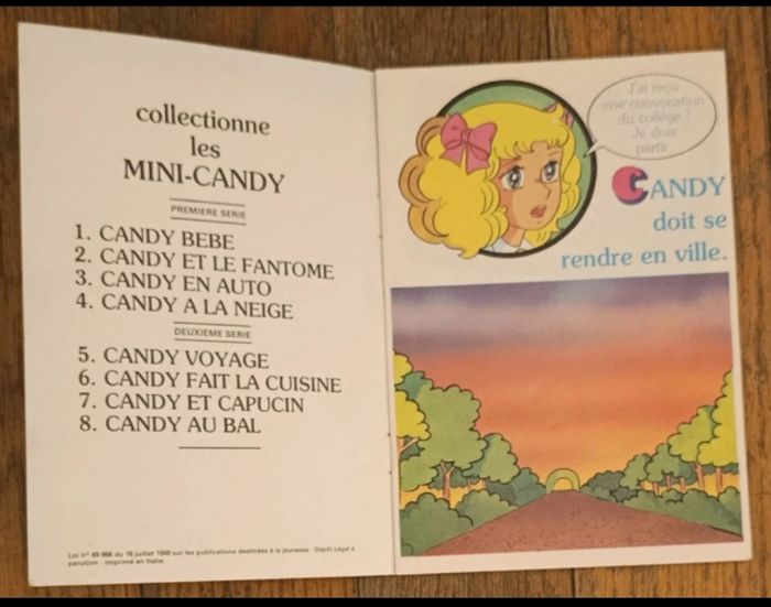 Ancien livret Candy collection mini N°5 Voyage 1978 vintage - photo numéro 3