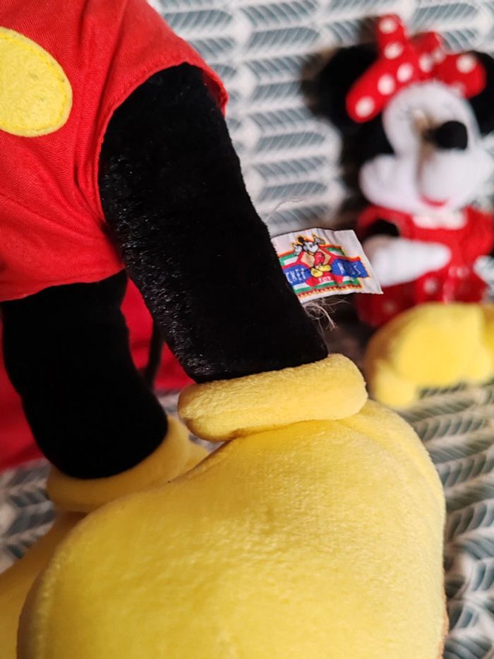 Duo peluches mickey et Minnie - vintages - photo numéro 5