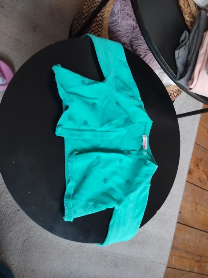 Gilet turquoise - photo numéro 2