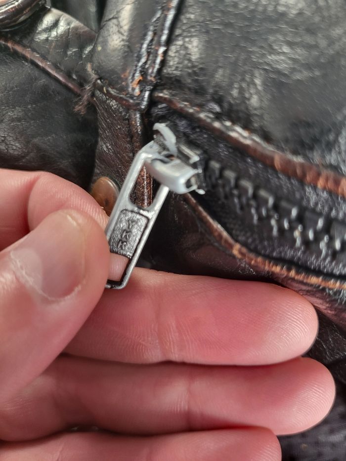 Blouson cuir Chyston café racer biker homme cuir mouton Noir Vieilli taille Ln - photo numéro 8