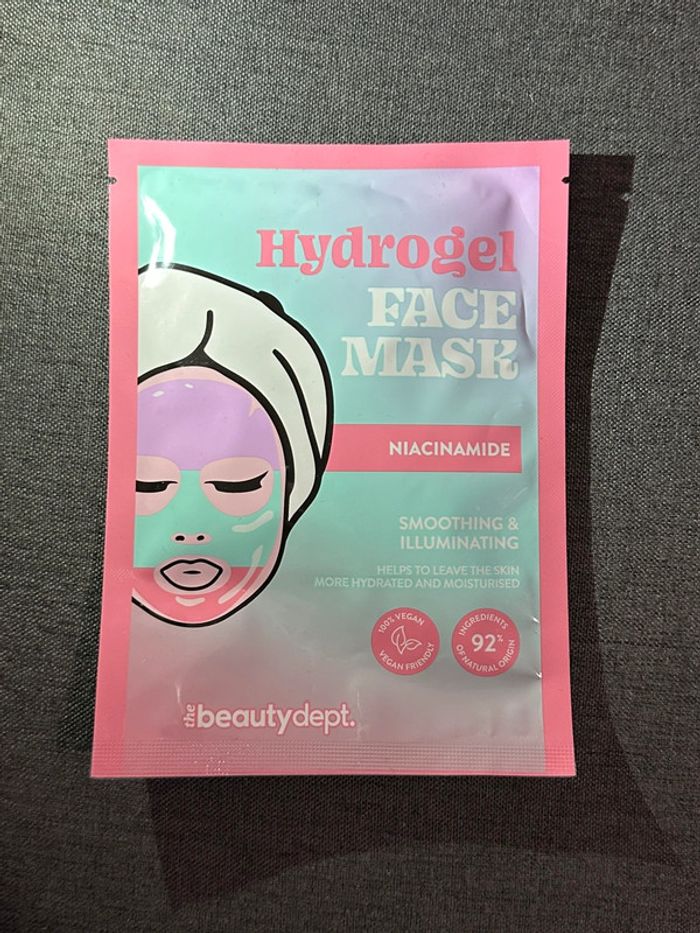 Masque Visage En Tissu Hydrogel Niacinamide Vegan Neuf
