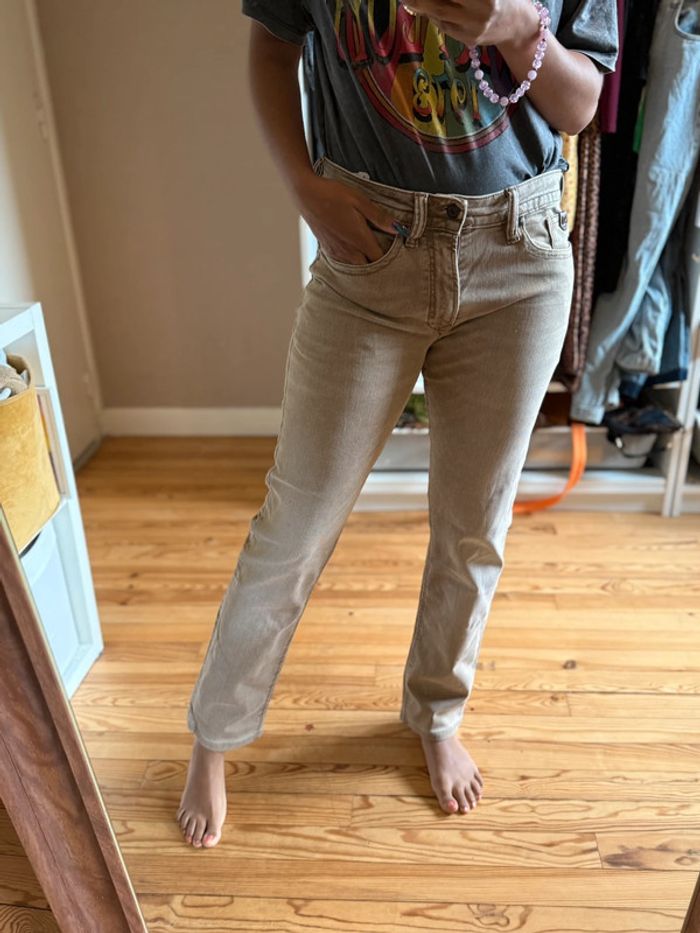 Jean beige kaporal straight - photo numéro 7