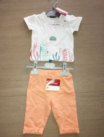 Ensemble été bébé fille neuf