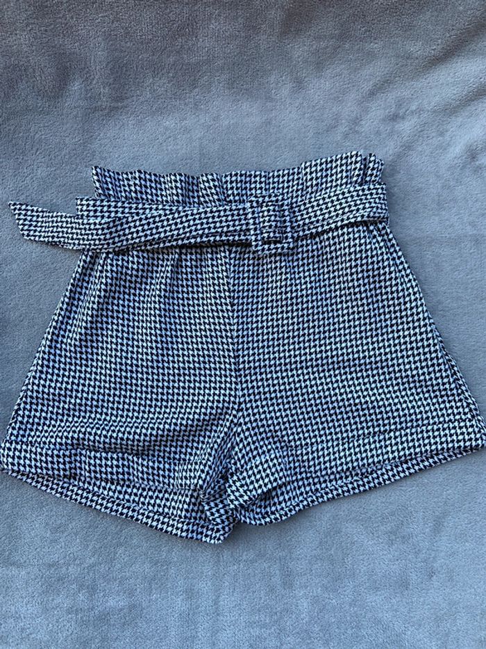 Short imprimé pied de poule / Taille S