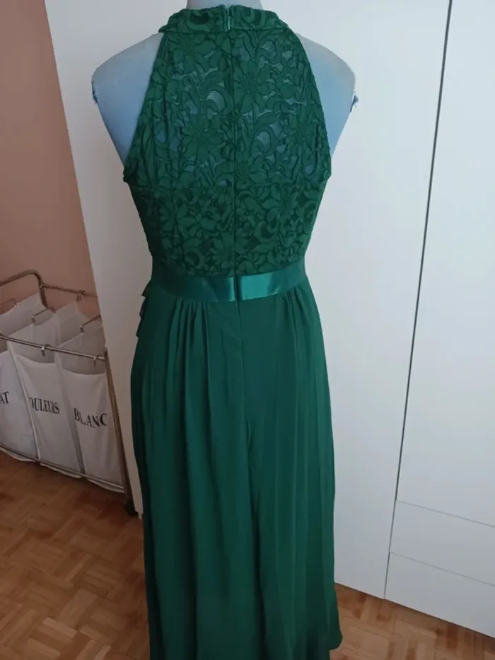 Robe longue verte + étole mousseline - photo numéro 9