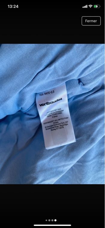 Gigoteuse vertbaudet 0-6 mois 