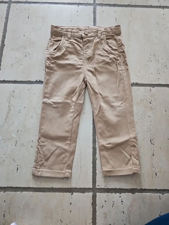 Pantalon chino beige - Tape à l'œil - 24 mois/86 cm