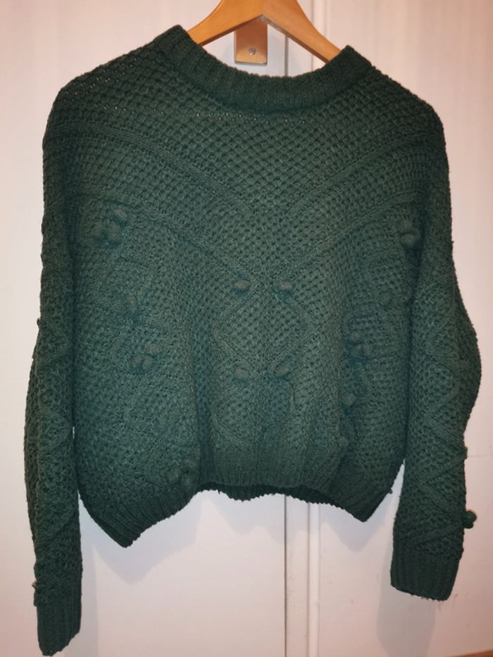 Pull hiver à ponpon - photo numéro 2