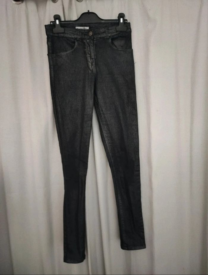 Pantalon skinny gris argenté Kiabi taille xs