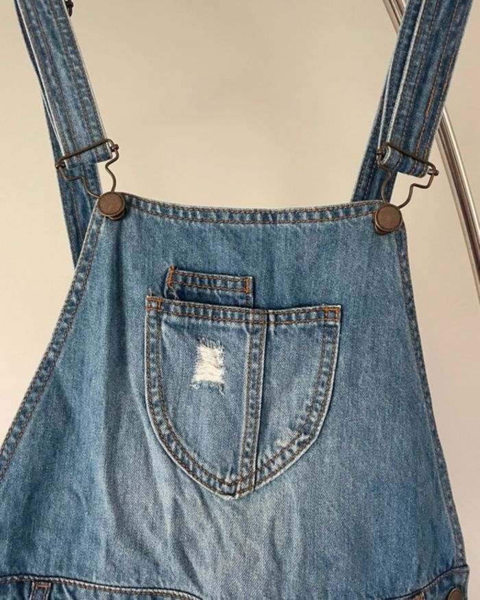 Salopette short kiabi effet usé - photo numéro 3