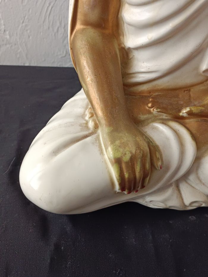 Bouddha blanc Lotus - photo numéro 4