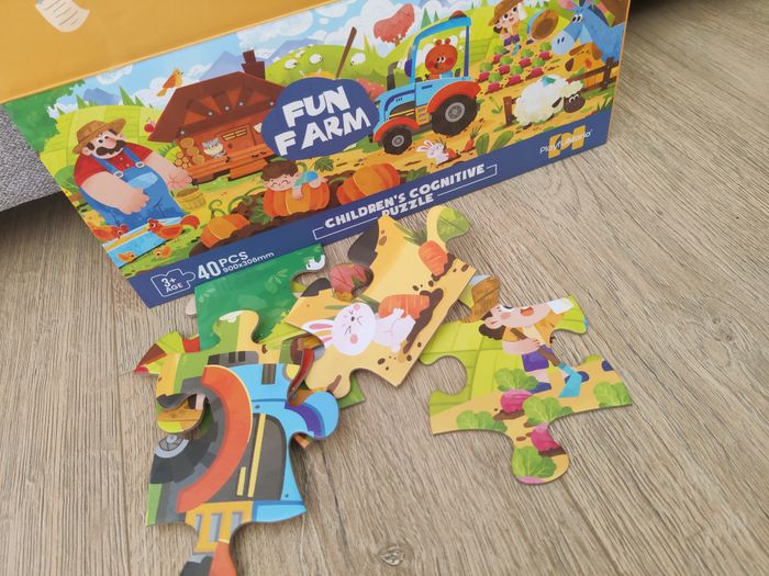 Grand puzzle panoramique La ferme - 40 pièces 3 ans et + - photo numéro 2