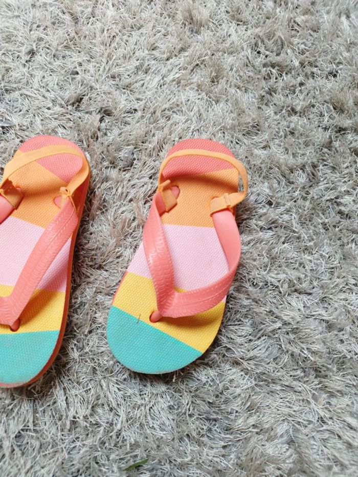 Tongue multicolore à élastique pointure 25 - photo numéro 3