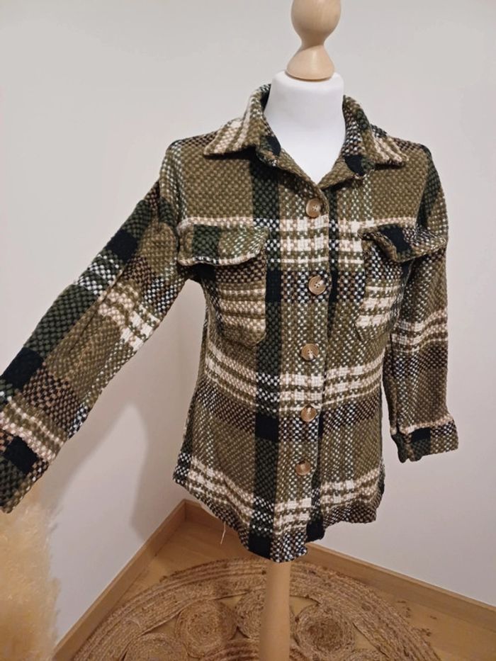 Veste épaisse à carreaux taille S/M 36/38 - photo numéro 6