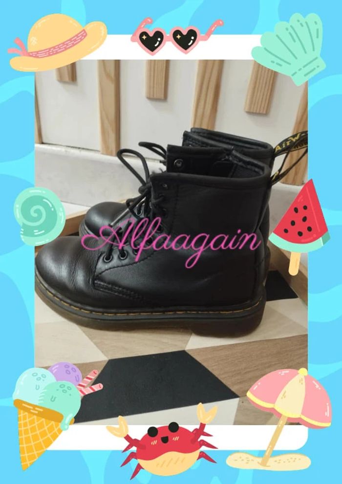 Bottines dr Martens noires 30 mixte - photo numéro 2