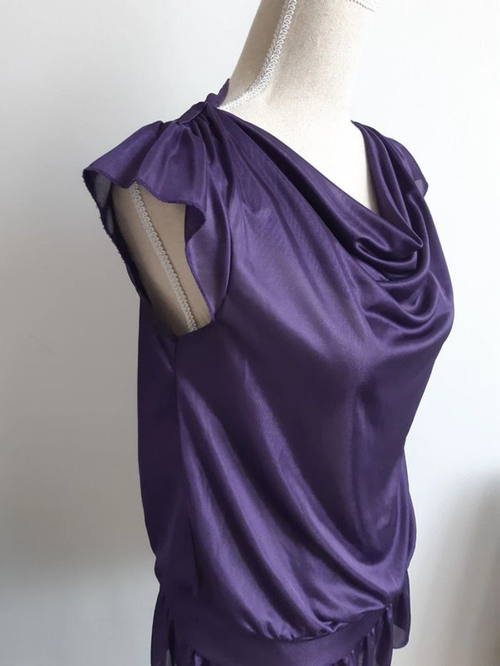 Haut manches courtes violet T38/40 - photo numéro 4