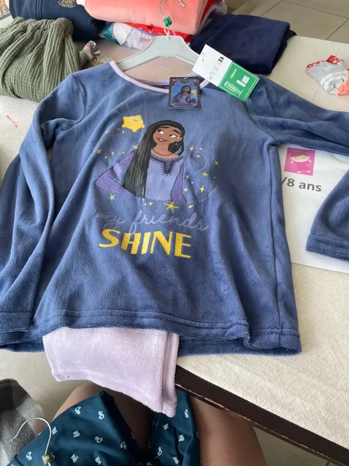 Pyjama, Disney, Wish, huit ans, neuf