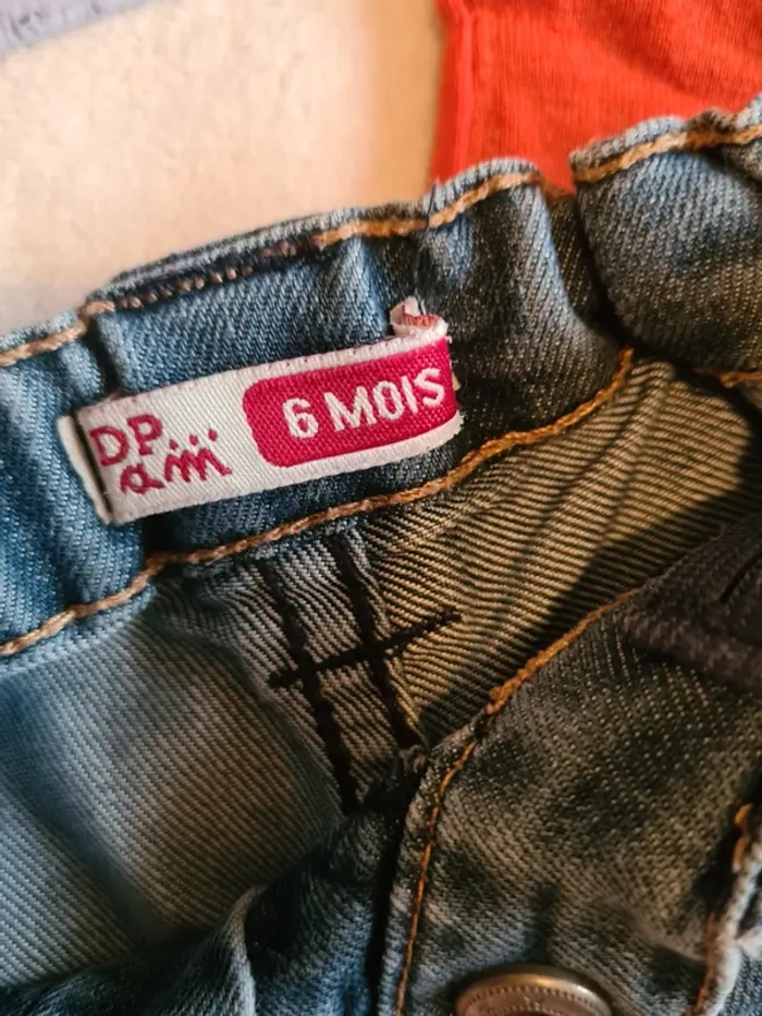 Ensemble short jeans et haut 6 mois - photo numéro 4