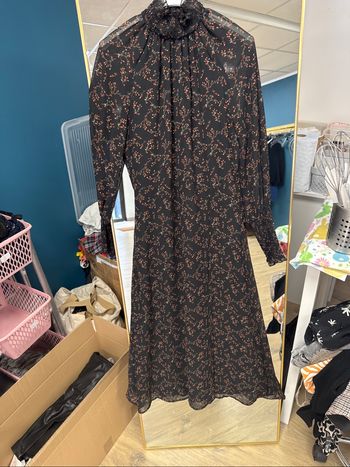 ✨ Robe longue fluide à imprimé fleuri ✨
