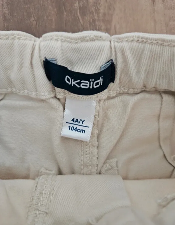 Jeans large beige taille 4 ans - photo numéro 3