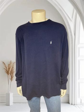 T-shirt manches longues Ralph Lauren bleu marine - Taille XXL
