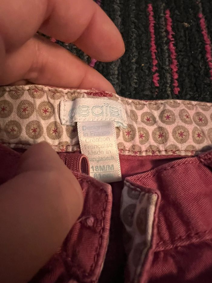 Pantalon rose obaibi taille 18 mois - photo numéro 2