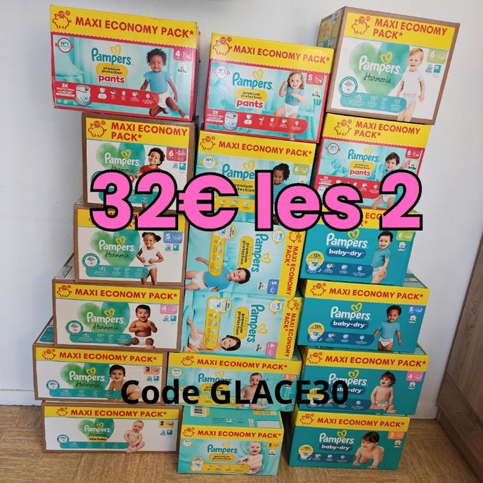 Couches pampers maxi pack tt taille