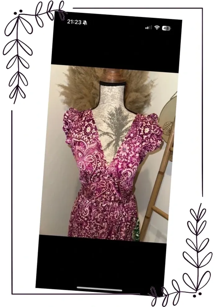 Robe fluide d’été fleurie - photo numéro 2