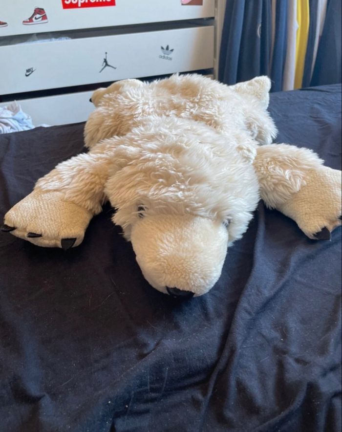 Peluche range-pyjama ours polaire - photo numéro 2