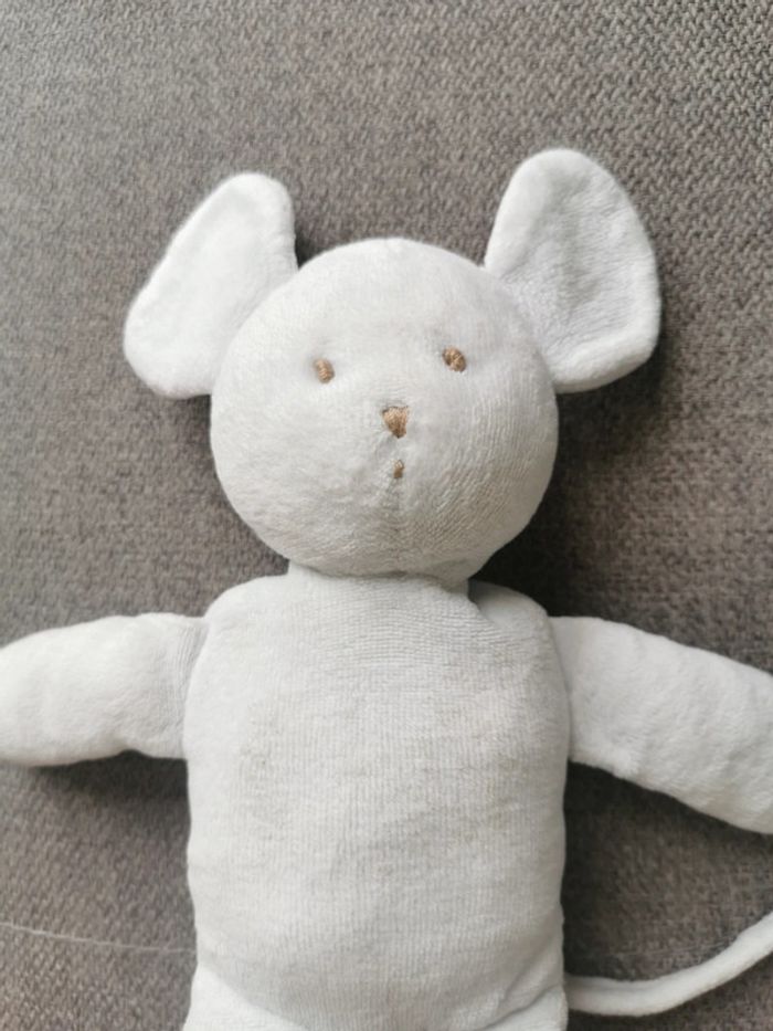Doudou souris blanche Petit Bateau - photo numéro 3