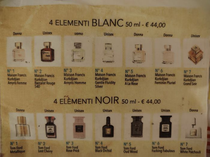 Parfum 50ml Essens a 44€ le oarfum