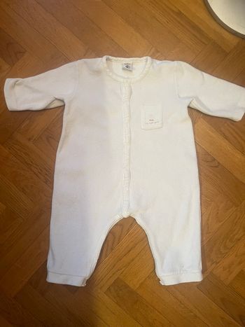 Pyjama blanc 6 mois Petit Bateau