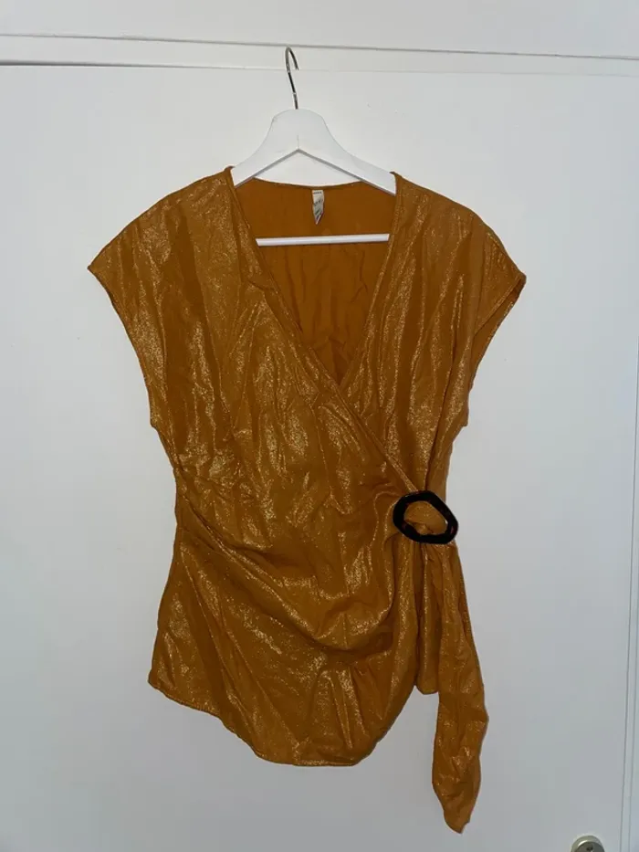 Haut moutarde Zara L