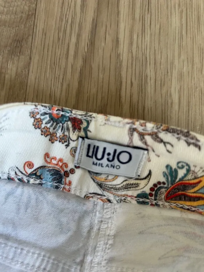Liu jo Pantalon jeans imprimée femme taille 38 Us 28 - photo numéro 6