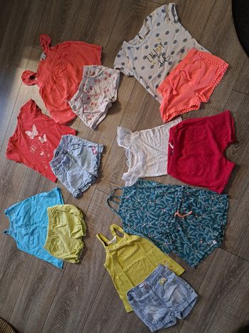 Ensembles été fille 24 mois