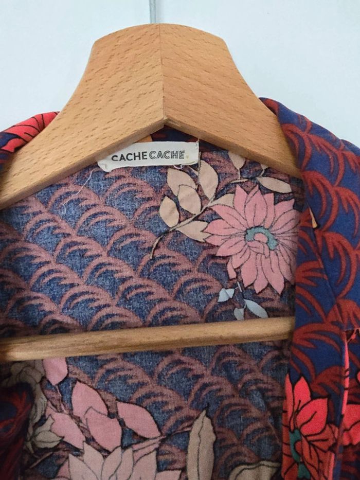 Robe bordeaux fleurie - photo numéro 3