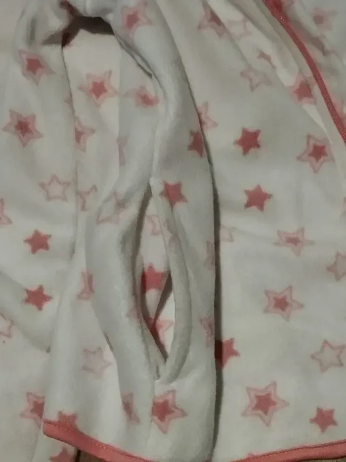 Veste polaire Inextenso blanc motifs étoiles fille 9-10 ans - photo numéro 5