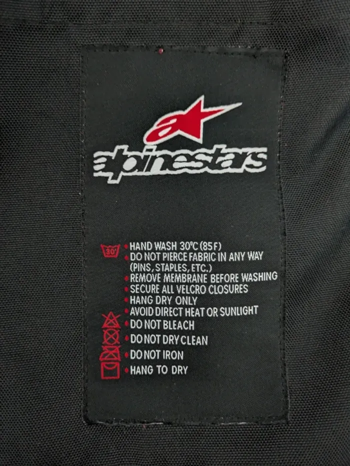 Blouson noire veste moto - Alpinestars - taille L - photo numéro 7