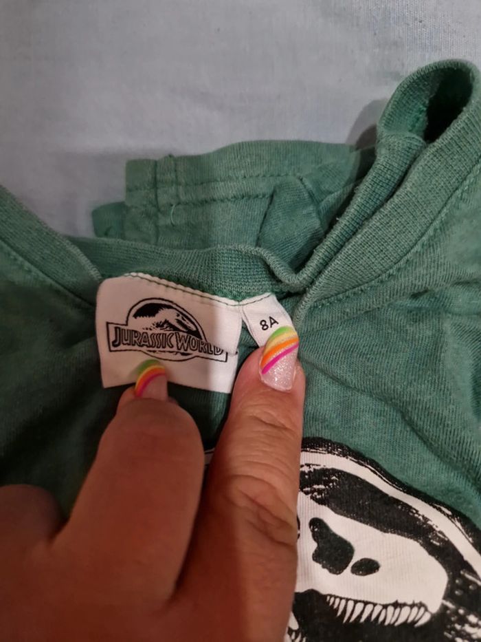 Pyjama coton manche longue jurassic World 8ans - photo numéro 2